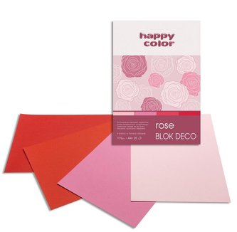 Blok A4/20K Deco Rose170g HAPPY COLOR