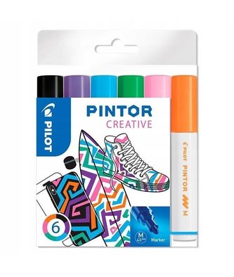 Permanentný popisovač Pintor Fun 6 farieb PILOT