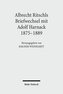 Albrecht Ritschls Briefwechsel mit Adolf Harnack 1875-1889