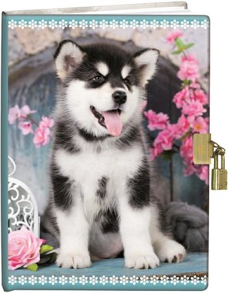 Pamiętnik z kłódką 13x18cm Szczeniak 2