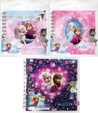 Pamiętnik spiralny z kłódką B Kraina Lodu DERFORM