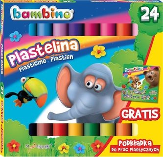 Plastelína 24 farieb BAMBINO
