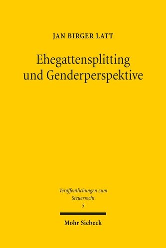 Ehegattensplitting und Genderperspektive