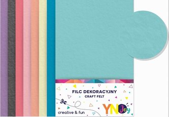 Dekoratívna plsť Pastel 8 farieb YNJ NOSTER