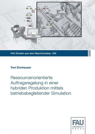 Ressourcenorientierte Auftragsregelung in einer hybriden Produktion mittels betriebsbegleitender Simulation