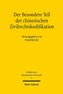 Der Besondere Teil der chinesischen Zivilrechtskodifikation