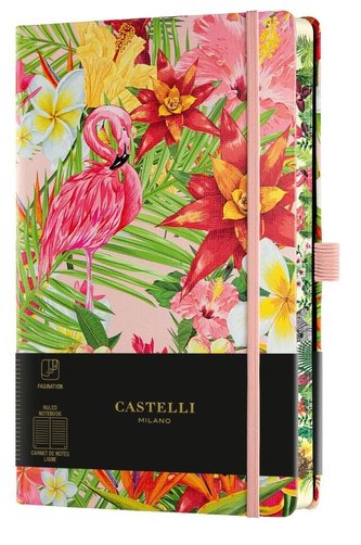 Notatnik 13x21cm linia Castelli Eden Flamingo