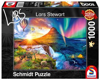 Puzzle PQ 1000 Lars Stewart Islandia dzień/noc G3