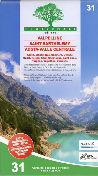 Valpelline - Saint-Barthélemy - Aosta-Valle Centrale 1 : 25 000