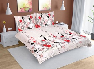 Povlečení bavlna na dvoudeku - kopretiny - 1x 220x200, 2ks 70x90 cm (220 cm šířka x 200 cm