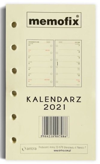 Kalendarz 2021 Wkład MEM/K TNS ANTRA
