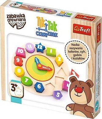 Zabawka drewniana - Tik Tak czasu znak TREFL