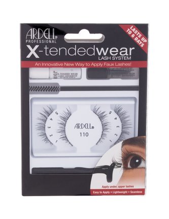 Ardell X-Tended Wear umělé řasy X-Tended Demi Wispies 1 ks + lepidlo na řasy X-Tended Wear 1 g + aplikátor 1 ks + odstraňovač řas 1 ks + kartáček na řasy 1 ks