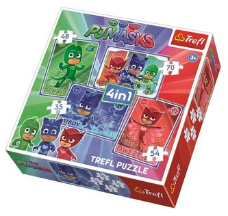 Puzzle 4w1 Kotboy i drużyna TREFL