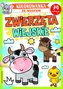 Zwierzęta wiejskie. Kolorowanka ze wzorem