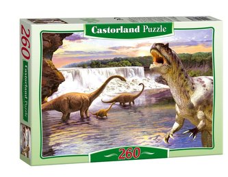 Puzzle 260 dinosaurov vo vode CASTOR