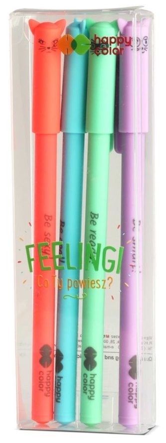 Gelové pero Feelingi Cats 4ks HAPPY COLOR