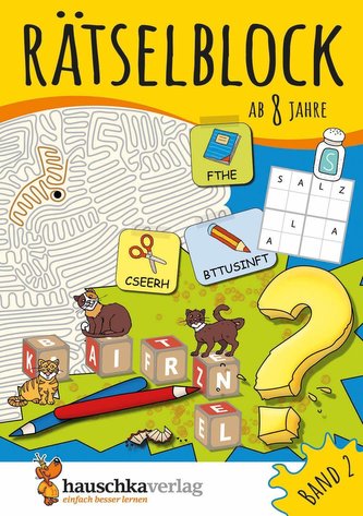 Rätselblock ab 8 Jahre, Band 2, A5-Block