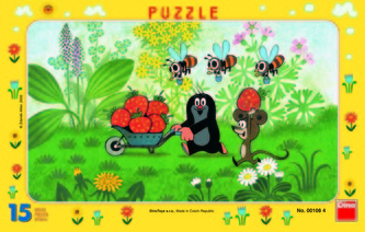 Krtko na výlete - Puzzle 15 doskové