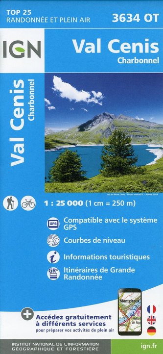 Val Cenis  Charbonnel 1 : 25 000