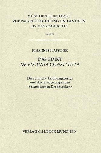 Das Edikt De pecunia constituta