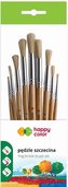 Pędzle szkolne okragłe 9szt HAPPY COLOR
