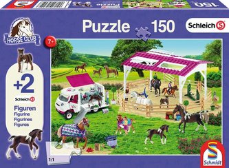 Puzzle 150 Schleich Wybieg dla koni + 2 figurki G3 Puzzle 150 Schleich Wybieg dla koni + 2 figurki G3