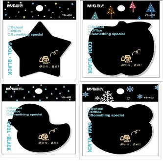 Karteczki samoprzylepne Cool Black 30K 76x76 M&G;