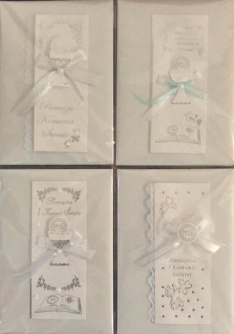 Książeczka ręcznie zdobiona A5 Komunia MIX
