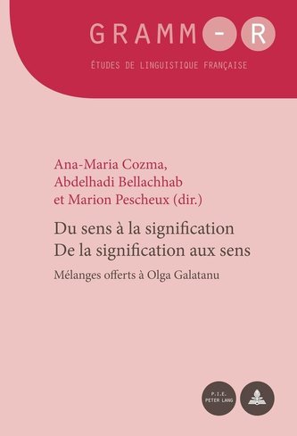 Du sens à la signification. De la signification aux sens