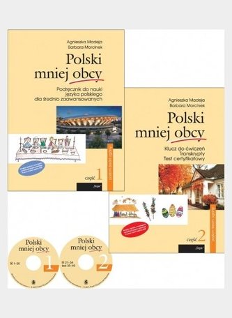 Pakiet: Polski mniej obcy cz.1-2 + CD