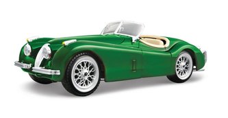 Jaguar XK 120 Roadster 1951 Zelená 1:24 BBURAGO
