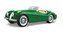 Jaguar XK 120 Roadster 1951 Zelená 1:24 BBURAGO