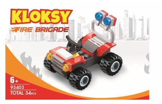 Klocki 93403 Miasto Straż pożarna jeździk 34 el