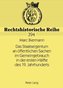 Das Staatseigentum an öffentlichen Sachen im Gemeingebrauch in der ersten Hälfte des 19. Jahrhunderts