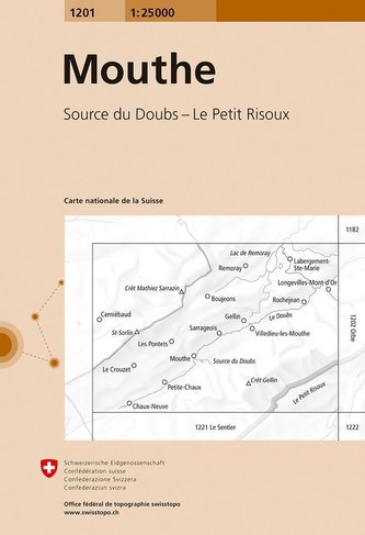 Swisstopo 1 : 25 000 Mouthe