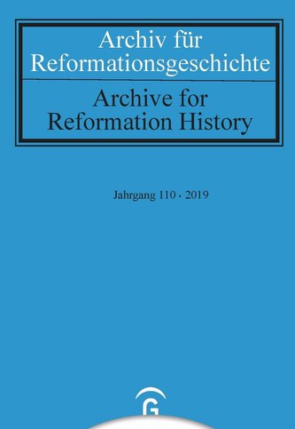 Archiv für Reformationsgeschichte - Aufsatzband