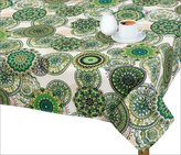 Ubrus ADÉLA - mandala zelená - 120x140 cm