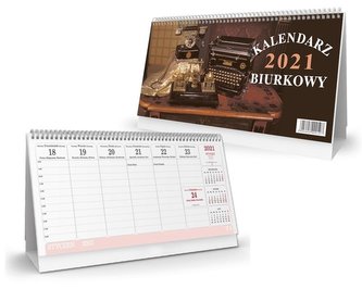 Kalendarz 2021 biurkowy poziomy SB1 SAPT