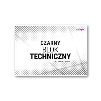 Blok techniczny czarny A4/10K (10szt) STRIGO