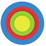 Moje první puzzle - Tvary kola/modrá