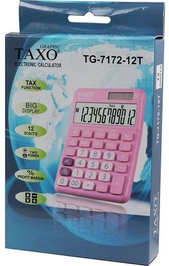 Kalkulator na biurko 12 pozycji różowy