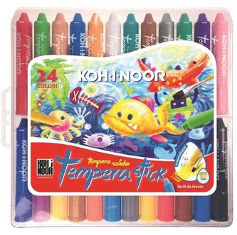 Kredki woskowe wykręcane Tempera Stick 24 kolory