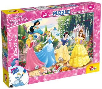 Puzzle dwustronne Plus 60 Princess