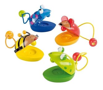 Farebné zvieracie kastanety