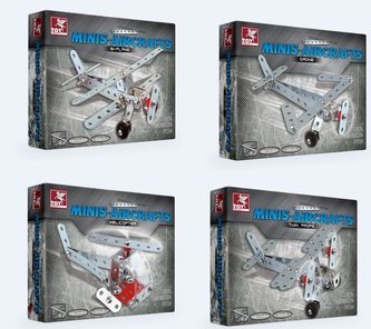 Metalowe konstrukcje - Samoloty mix TOY KRAFT