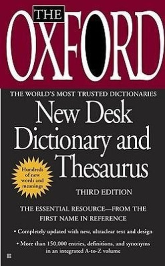 The Oxford American Desk Dictionary and Thesaurus, Third Edition