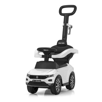 Odrážedlo s vodící tyčí VOLKSWAGEN T-ROC Blue Milly Mally bílé