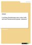 Coaching. Bearbeitung eines realen Falls mit dem Themenschwerpunkt \"Business\"