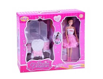 Lalka 30 cm z toaletką i akcesoriami